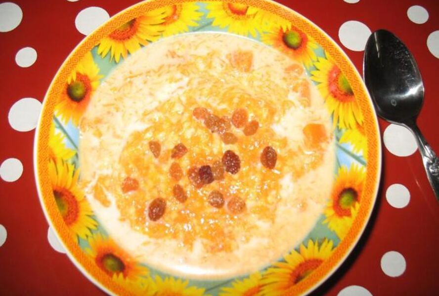 Тыквенная каша на молоке