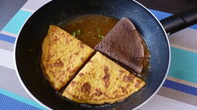 блинчики с цитрусовым сиропом