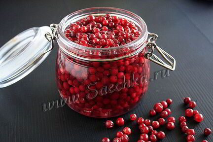 Брусника в сиропе