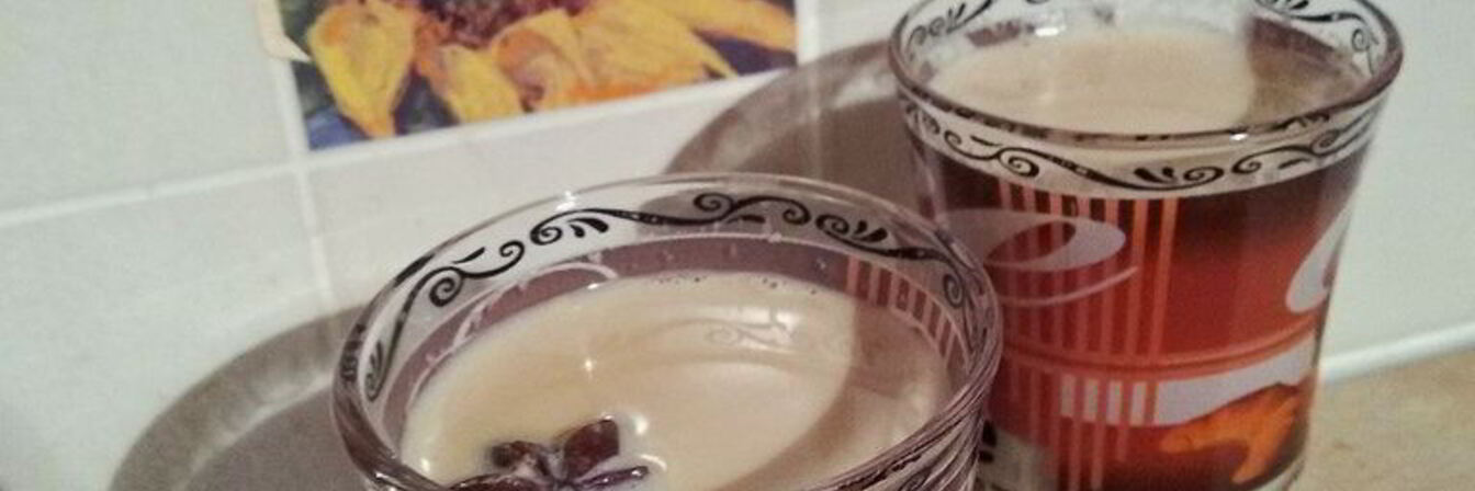 Чай с молоком и специями