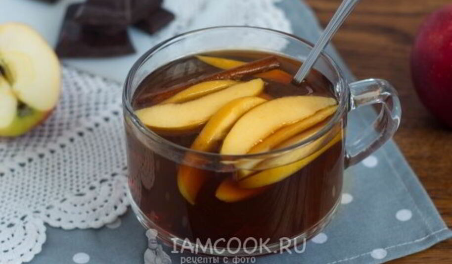 Рецепт чая с яблоками