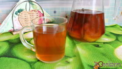 холодный чай с мятой, имбирем и лимоном