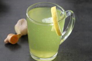 Целебный имбирный чай с куркумой