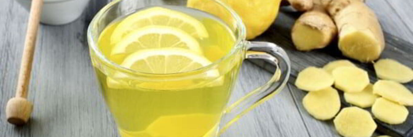 Зеленый чай с имбирем, лимоном и медом