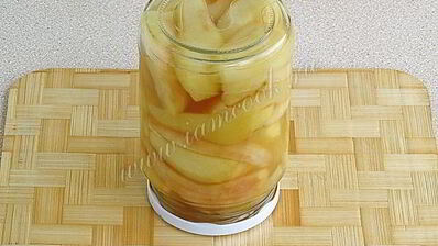 груши дольками в медовом сиропе