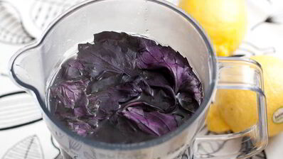 напиток из базилика с лимоном