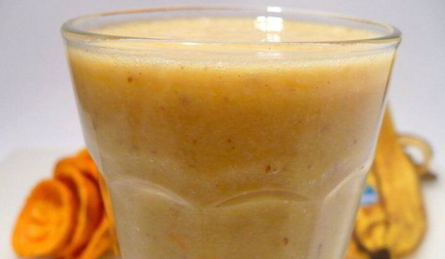 Рецепт апельсинова-бананового смузи с миндалем