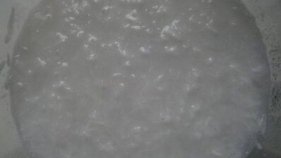 кокосовый смузи с овсяными хлопьями