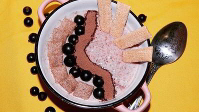 малиновый смузи-боул