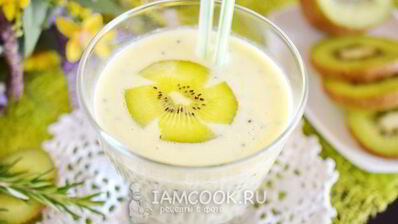 смузи из кефира и киви