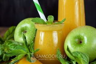 Смузи из яблока и консервированного манго