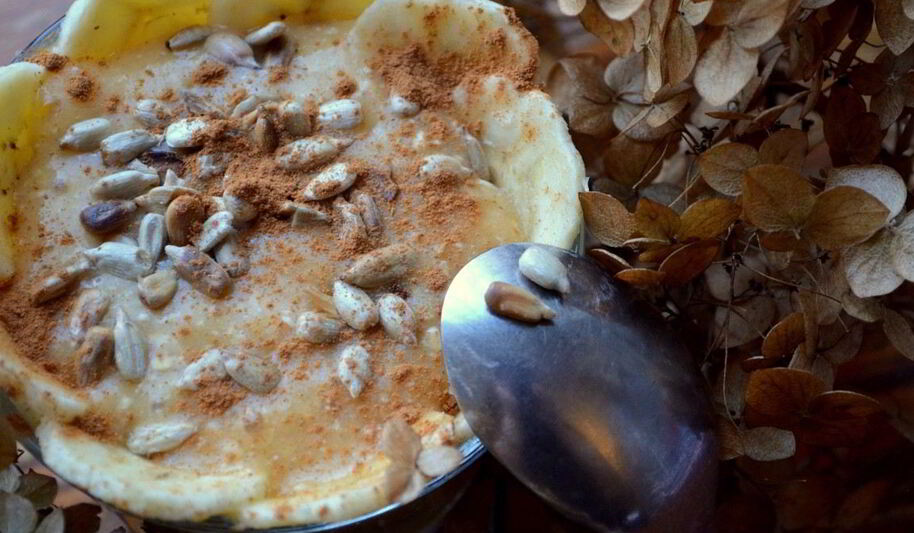 Рецепт смузей с бананом и хурмой