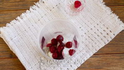 смузи с творогом, вишней и какао