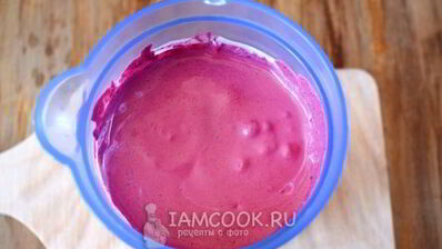 творожный смузи с черникой и простоквашей