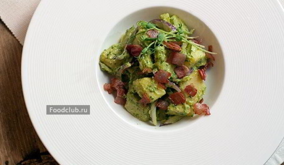 Рецепт картофельного салата с йогуртовым соусом