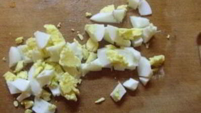 картофельный салат с кальмарами