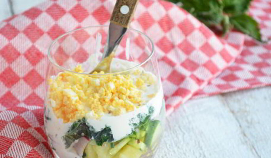 Рецепт картофельного салата с крапивой