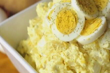 Картофельный салат с заправкой