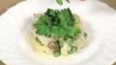 картофельный салат зайчик