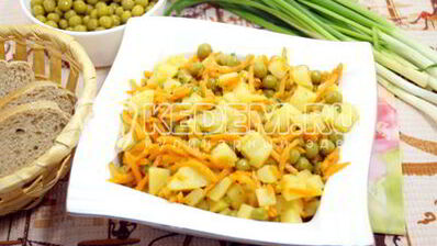 салат из картофеля с морковью по-корейски