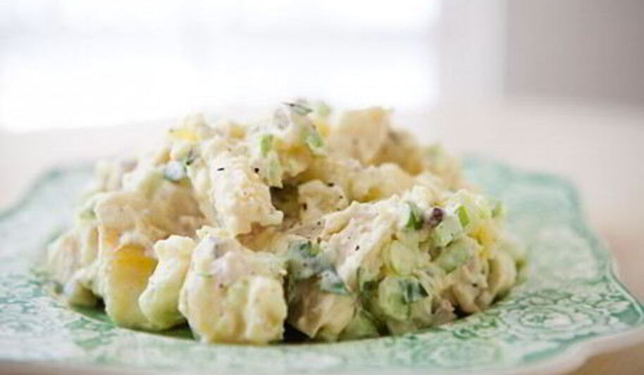 Рецепт салата картофельного под соусом по-татарски