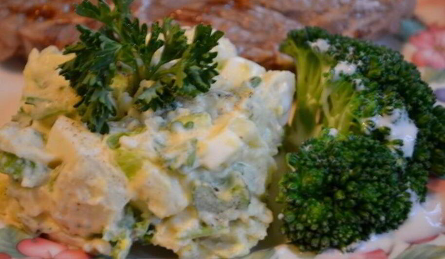 Рецепт салата картофельного с релиш-соусом