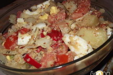 Теплый картофельный салат