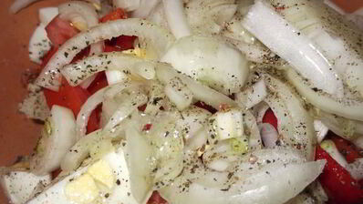 теплый картофельный салат