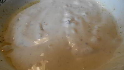 теплый салат с запеченным картофелем