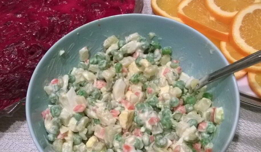 Рецепт оливье с курицей