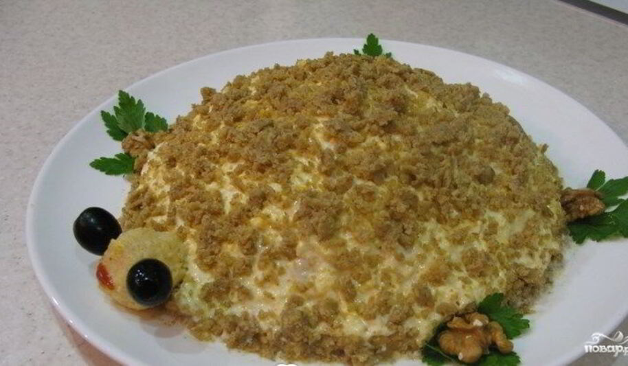 Рецепт салата черепашка