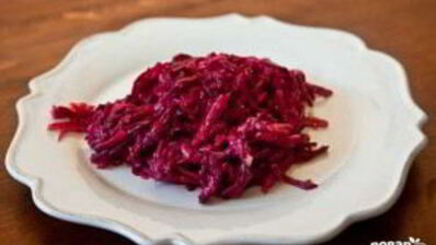 салат из отварной свеклы
