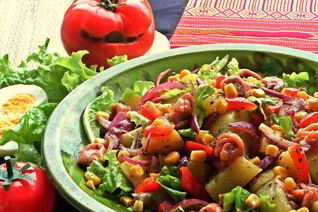 Салат картофельно-рыбный