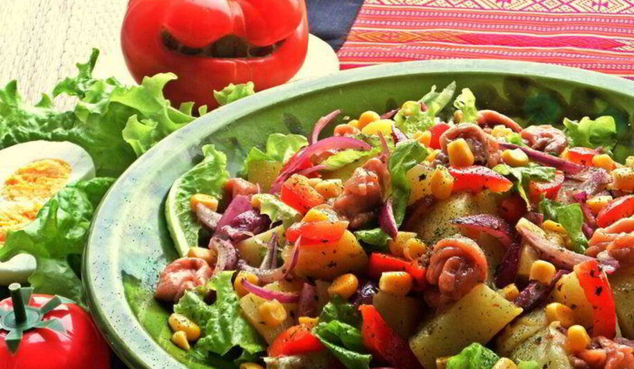 Рецепт салата картофельно-рыбный