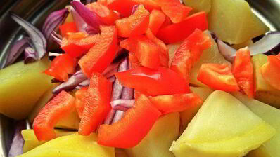 салат картофельно-рыбный