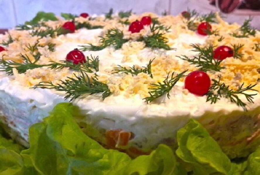 Салат Мимоза с тунцом