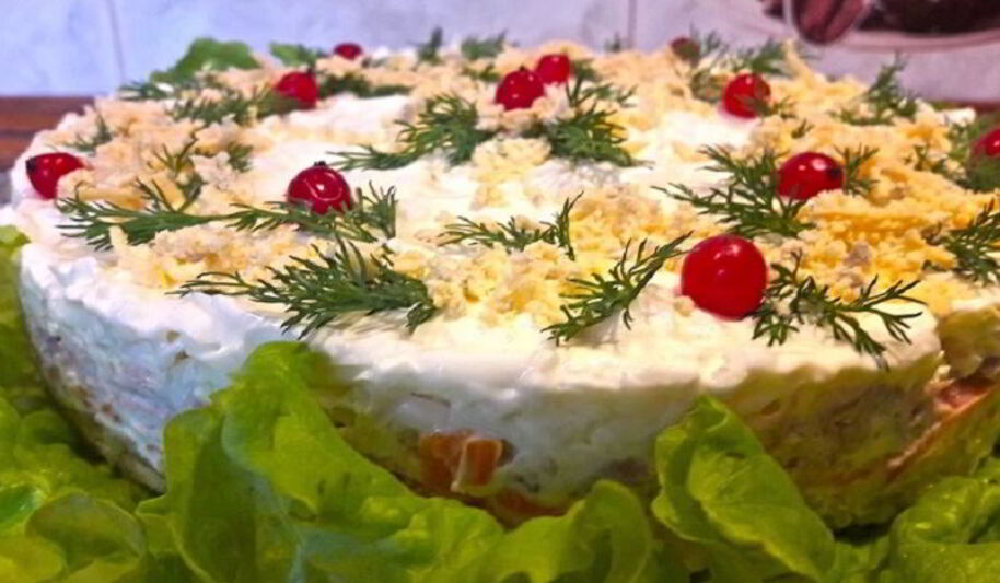 Рецепт салата мимоза с тунцом