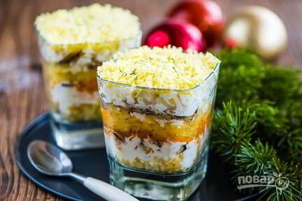 Салат Мимоза со шпротами