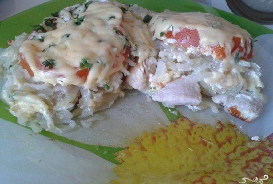 Мясо под шубой в мультиварке