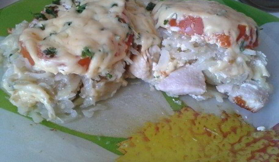 Рецепт мяса под шубой в мультиварке