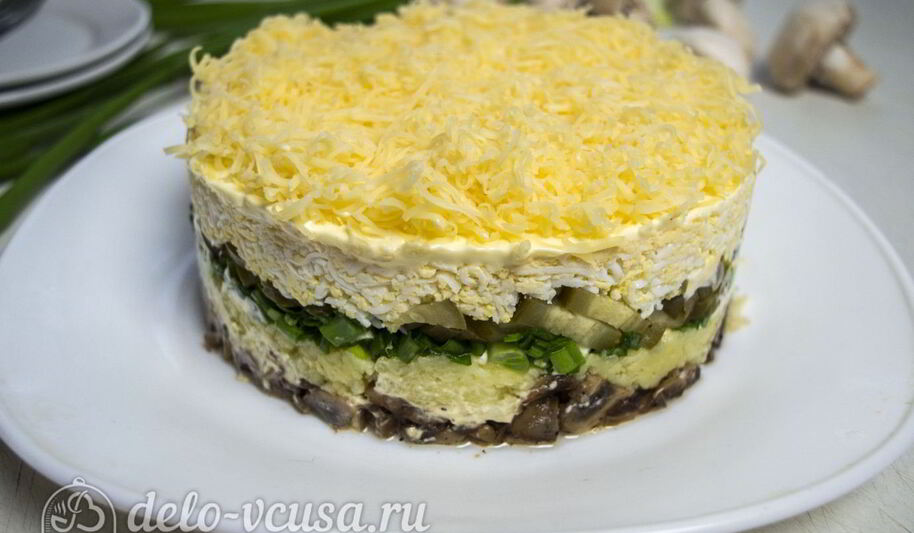 Рецепт салата грибы под шубой