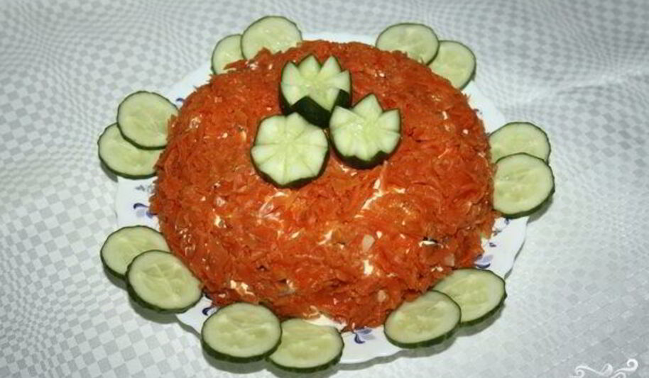 Рецепт салата лисичка под шубой с селедкой