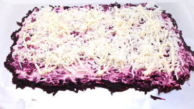 салат-рулет селедка под шубой