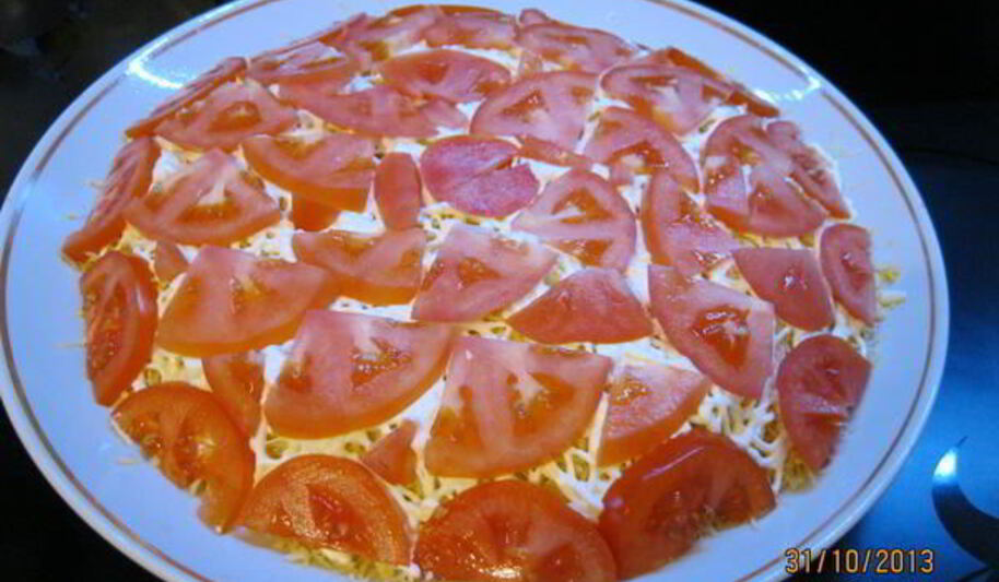 Рецепт сельди под шубой из помидор