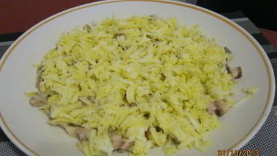 сельдь под шубой из помидор