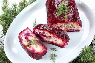 Селедка под шубой рулетом