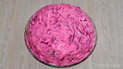 селедка под шубой с грибами