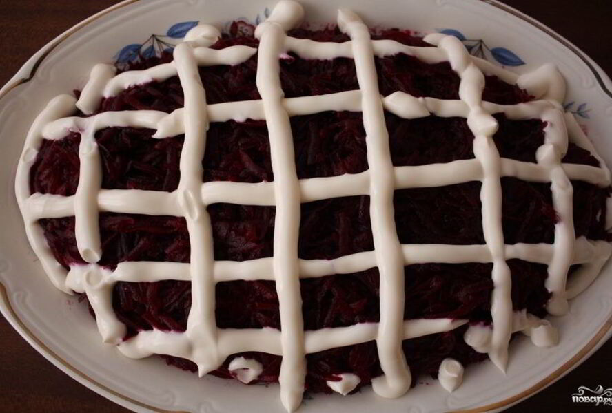 Селедка под шубой с морковью