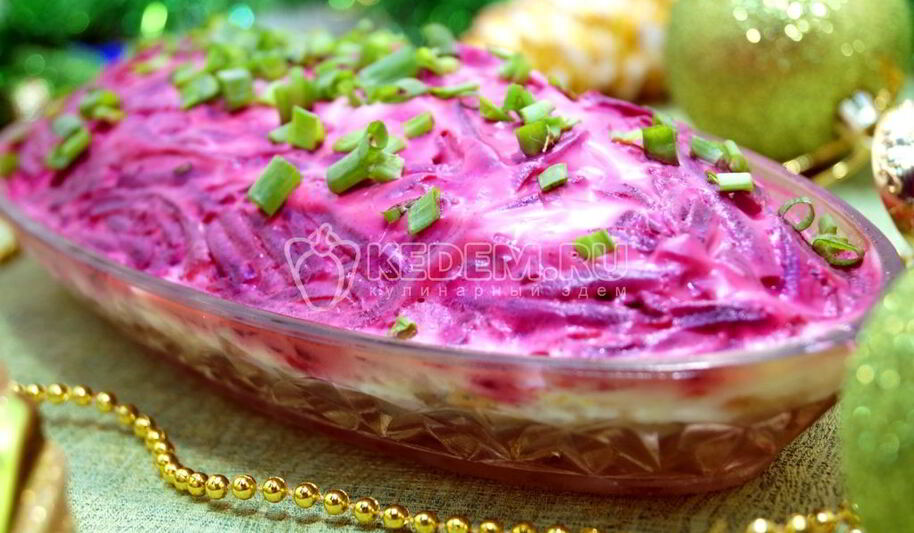 Рецепт селедки под шубой с яблоком