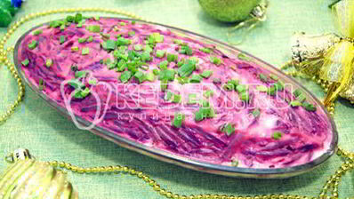 селедка под шубой с яблоком